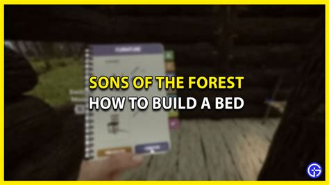 how to build a bed in sons of the forest|How To Build A Bed In Sons Of The Forest